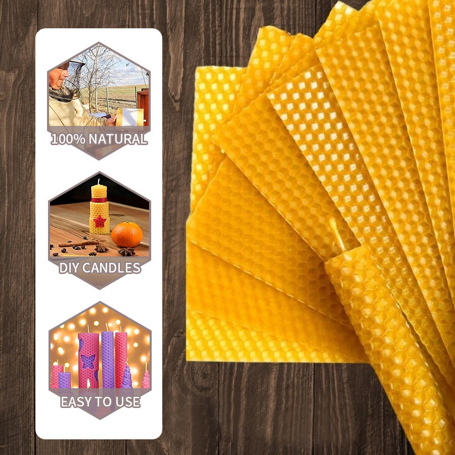 Beeswax Wrap Reusable - 10/20/30 adet Doğal Balmumu Levhalar Mum
