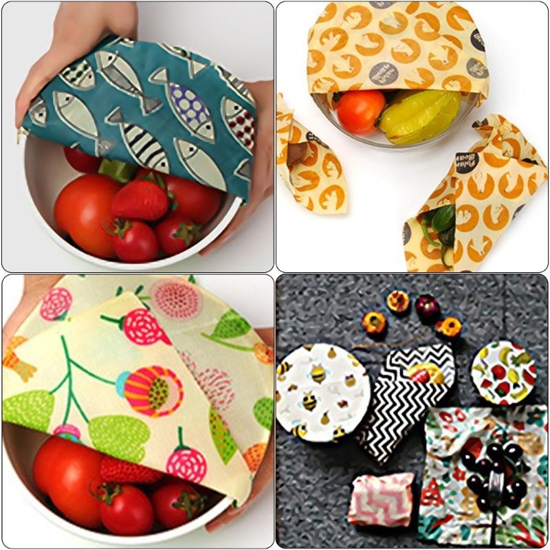 Beeswax Food Cover - Pratik Tazelik Tutma Balmumu Bez Seti