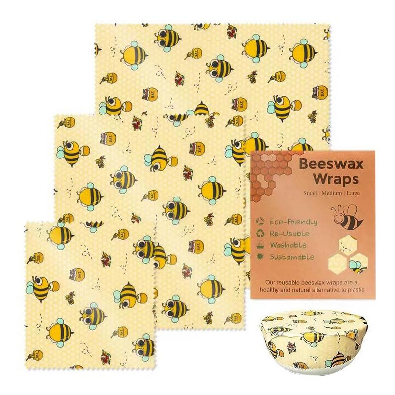 3 adet kullanımlık gıda taze t - Beeswax Wrap Reusable incelemesi ve fiyatı