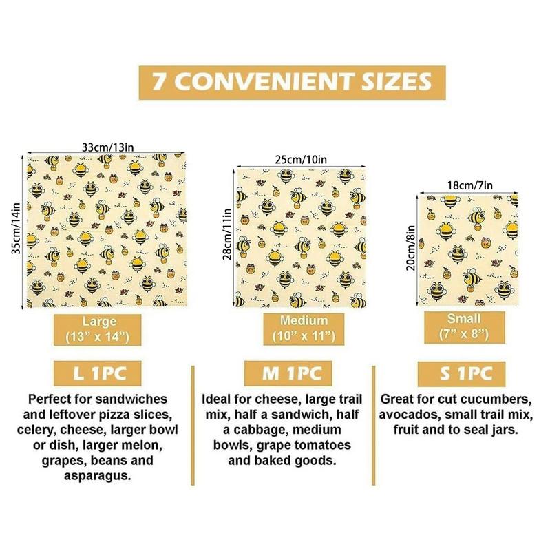 3 adet kullanımlık gıda taze t - Beeswax Wrap Reusable incelemesi ve fiyatı