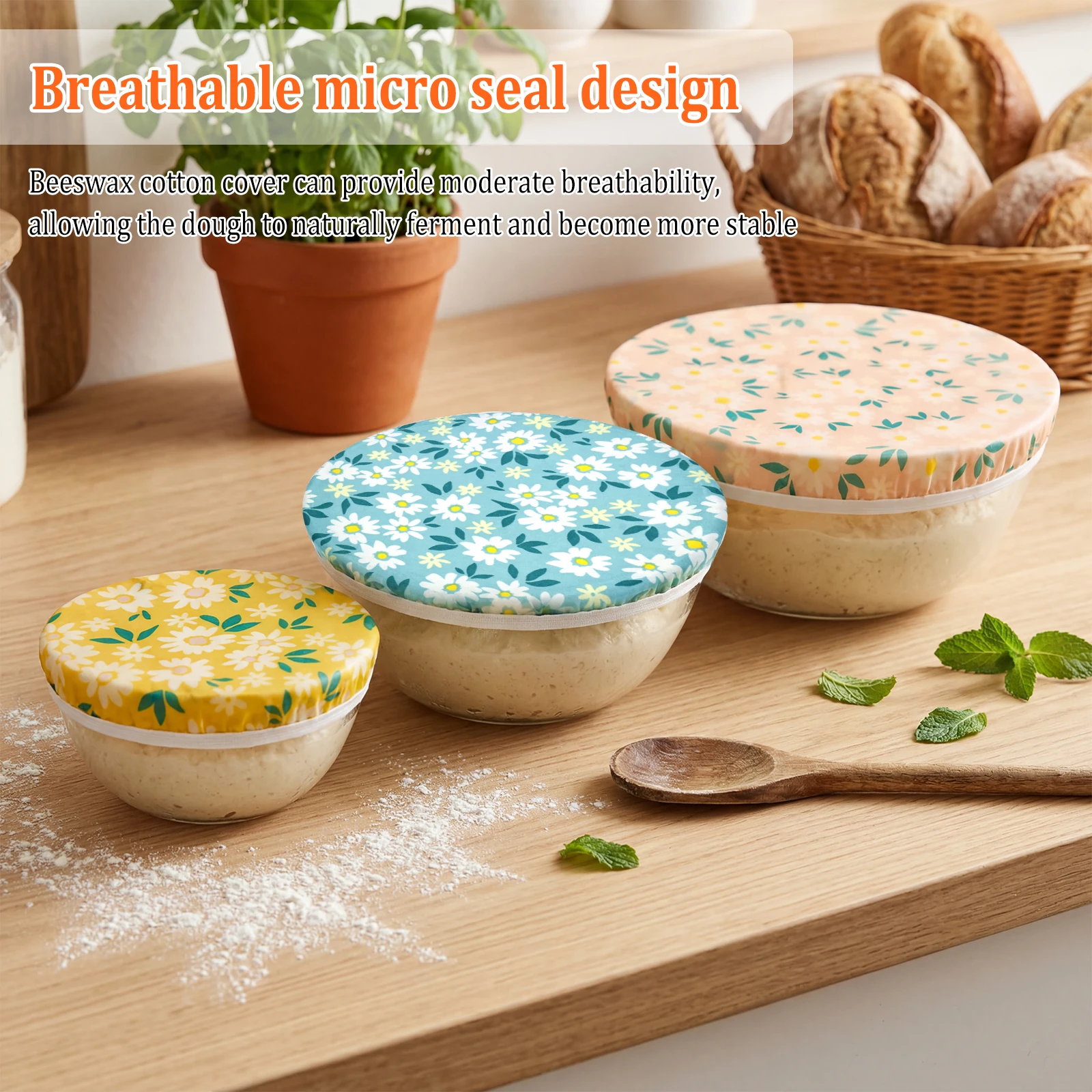 3 adet kase kapakları pamuk ba - Beeswax Food Cover incelemesi ve fiyatı