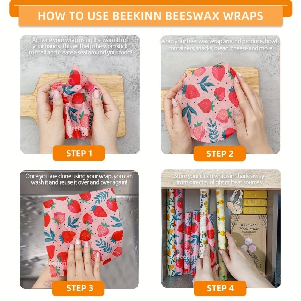 9 adet çok boyutlu balmumu gıd - Beeswax Food Cover incelemesi ve fiyatı