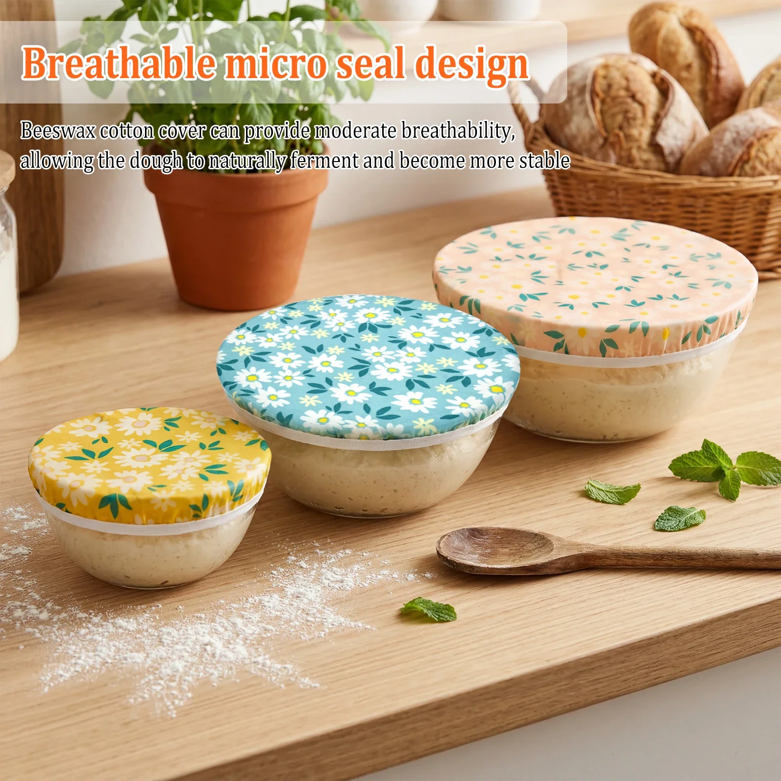 3 adet kase kapakları pamuk ba - Beeswax Food Cover incelemesi ve fiyatı