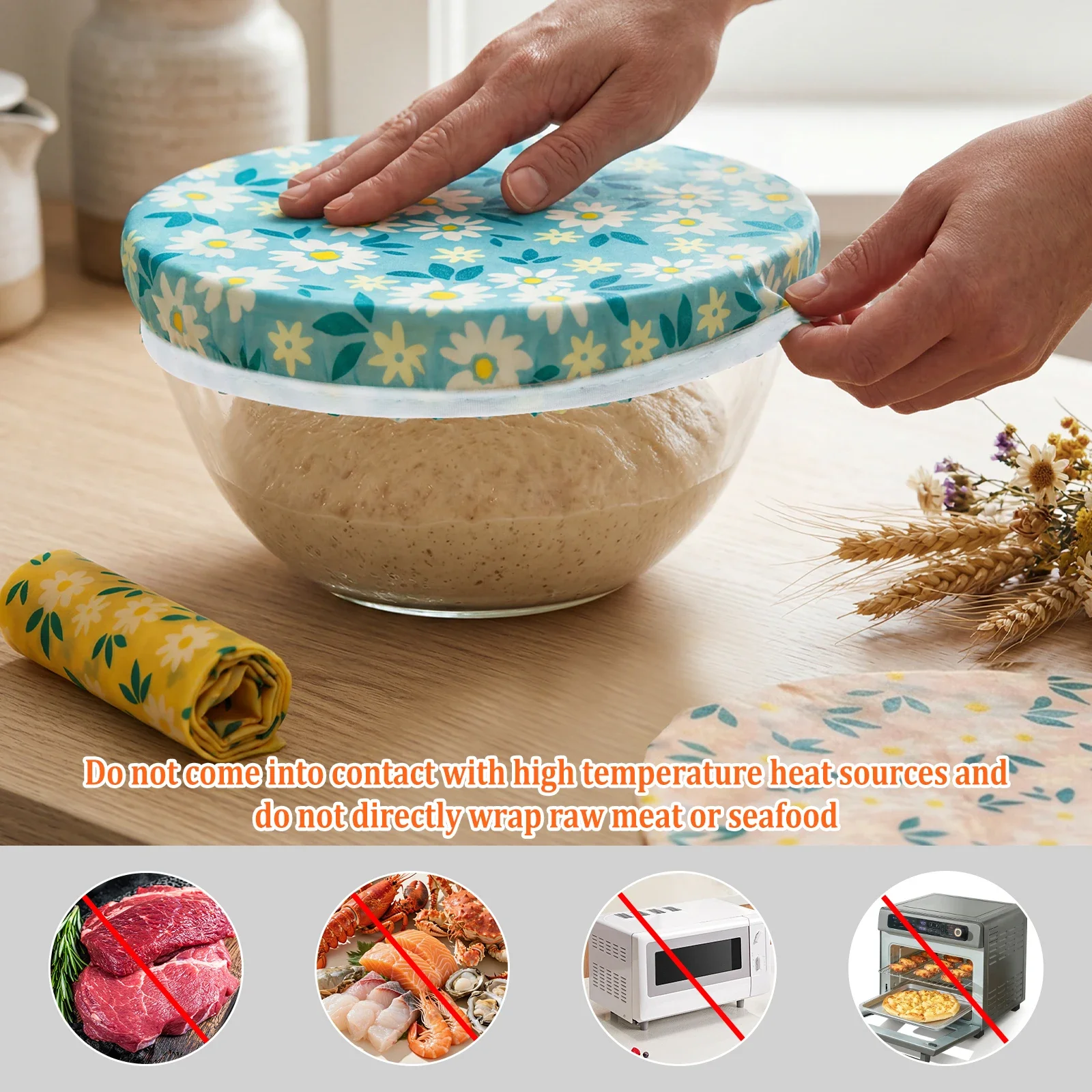 3 adet kase kapakları pamuk ba - Beeswax Food Cover incelemesi ve fiyatı