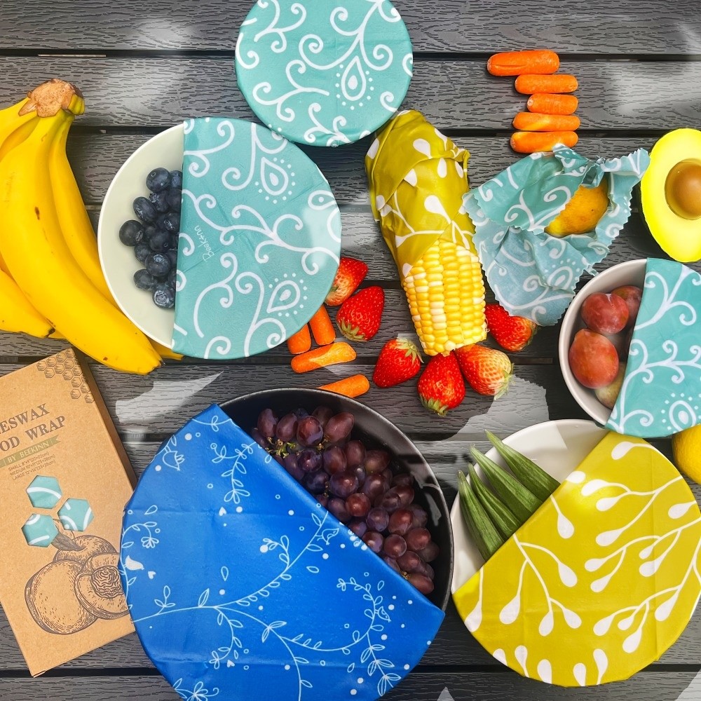 9 adet çok boyutlu balmumu gıd - Beeswax Food Cover incelemesi ve fiyatı